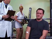 Phoenix Marie puts on a nurse uniform and rides a hard cock